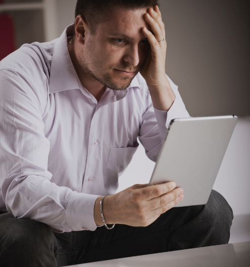 Sales person with stuck sales pipeline